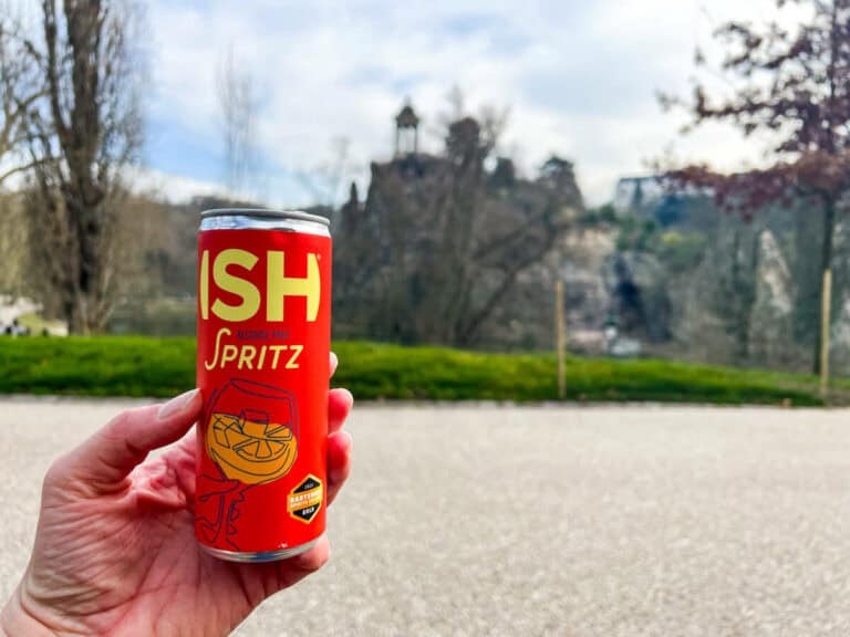 Mocktail spritz at Parc des Buttes-Chaumont