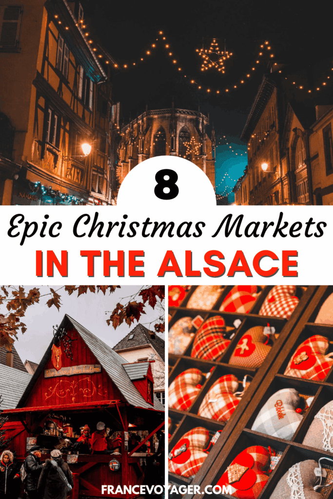 Experience the best Christmas markets in the Alsace with this 5-day itinerary! Explore charming French villages, festive markets, beautiful half-timbered houses, Alsatian Christmas food, holiday decorations, and magical winter scenery. Save this Alsace Christmas market itinerary for your France trip!