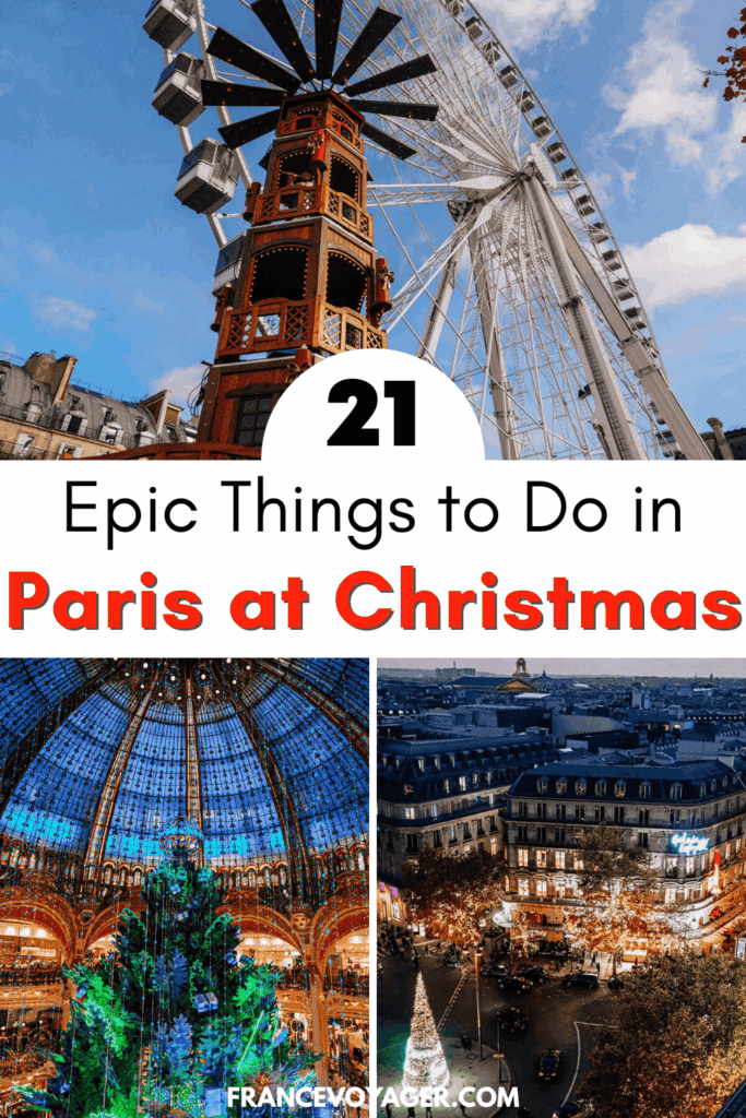 Planning to spend Christmas in Paris? Here is everything you need to know including the best Christmas markets in Paris, what Paris at Christmas time is like, what to wear, and more! Enjoy the window displays and views from Galeries Lafayette, discover hidden gem Paris Christmas markets, go skating at the Grand Palais Ice Rink, and eat all the rich, hearty, French Christmas market foods. Click here for how to enjoy Paris at Christmas time like a local!