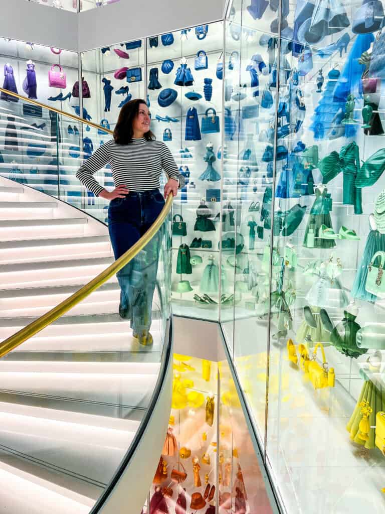 Kat at the Dior Galerie in Paris