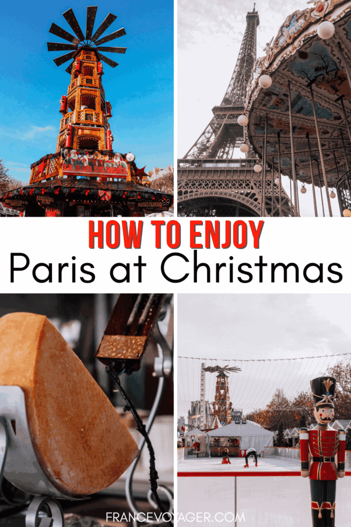 Planning to spend Christmas in Paris? Here is everything you need to know including the best Christmas markets in Paris, what Paris at Christmas time is like, what to wear, and more! Enjoy the window displays and views from Galeries Lafayette, discover hidden gem Paris Christmas markets, go skating at the Grand Palais Ice Rink, and eat all the rich, hearty, French Christmas market foods. Click here for how to enjoy Paris at Christmas time like a local!