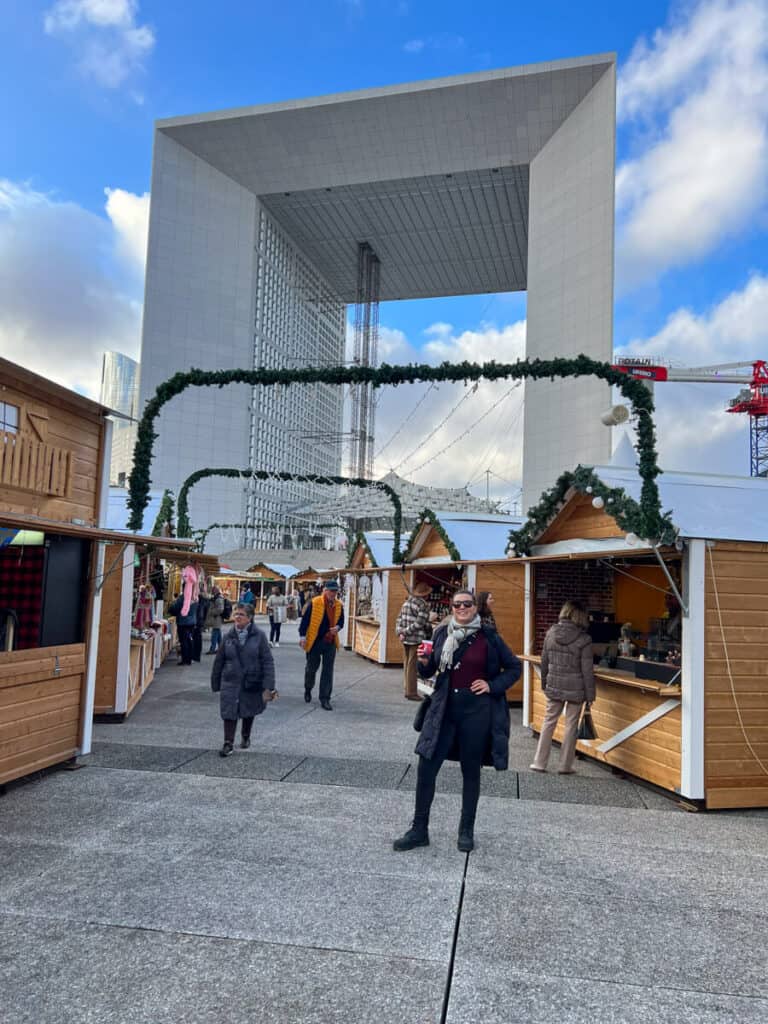 Kat and the La Defense Christmas Market