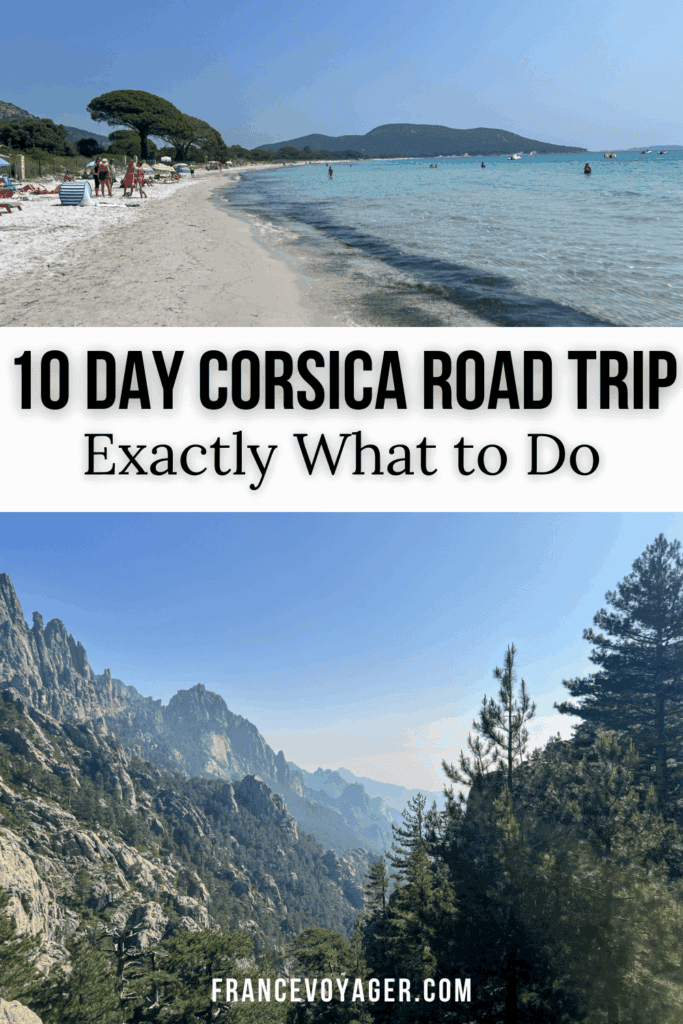 Planning a trip to Corsica France? This Corsica road trip covers Ajaccio, Bonifacio, Porto-Vecchio, Sartène, megalithic ruins, Corte, and Calvi in the perfect Corsica 10 days itinerary. Explore stunning beaches, dramatic mountains, and scenic drives on this Corsica on the road adventure. A complete Corsica France itinerary for 10 days in Corsica / 10 jours en Corse. Save this Corse itinéraire!