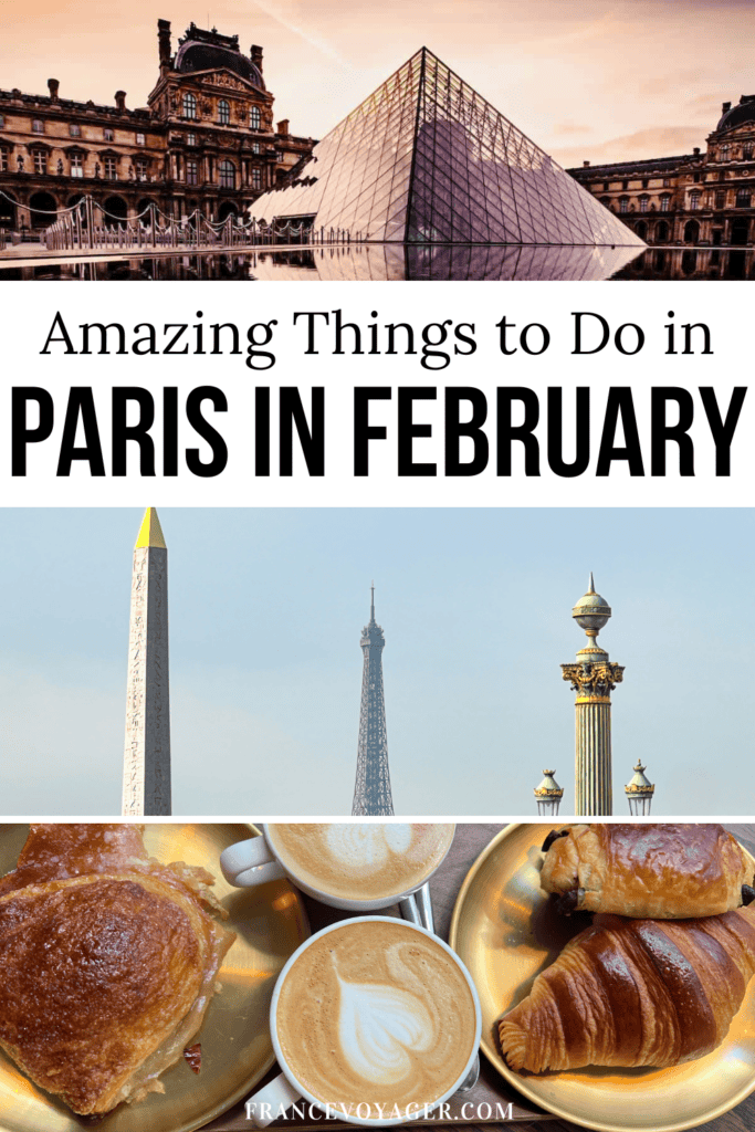 Dreaming of Paris in February? 🇫🇷✨ This complete guide to February in Paris covers everything you need to plan the perfect winter getaway—from Paris weather in February to insider tips on what to see, wear, and do. Learn exactly what to wear in Paris in February with chic, practical outfit ideas for cold days, including Paris in February outfits for women, Paris in February outfits for men, and a must-have Paris in February packing list. Whether you’re planning cozy café days or iconic photo walks, these tips make dressing stylish and comfortable easy. Discover the best things to do in Paris in winter, including unforgettable things to do in Paris in February, seasonal highlights, romantic walks, museums, and can’t-miss Paris February events. You’ll also find recommendations on where to stay, plus inspiration with stunning Paris in February pictures to help you visualize your trip. From Paris France February travel tips to exactly how to dress in Paris in February, this guide has you covered for an unforgettable Paris in Feb adventure. Save this pin for your trip and start planning your perfect Parisian winter escape ✨ #ParisInFebruary #FebruaryInParis #ParisOutfits #ParisTravelTips #WinterInParis