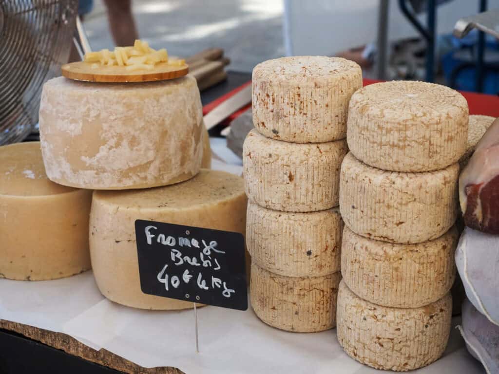 Cheese at the Porto Vecchio market