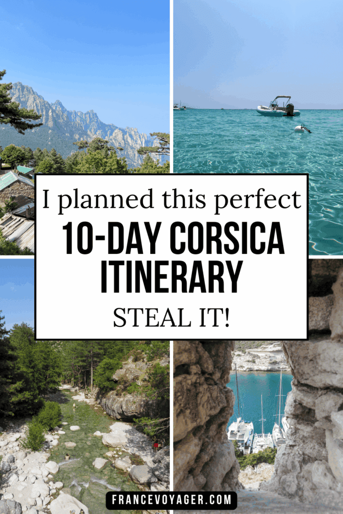 Planning a trip to Corsica France? This Corsica road trip shows exactly how to spend 10 days in Corsica, from Ajaccio and Bonifacio to Porto-Vecchio, Sartène, Corte, and Calvi. Discover perfect beaches, stunning mountains, and ancient megalithic ruins on this unforgettable Corsica itinerary. Ideal for a Corsica France itinerary for the perfect trip to Corsica.