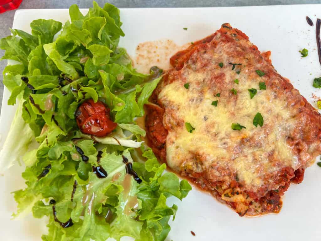 Lasagne lunch in Sartene