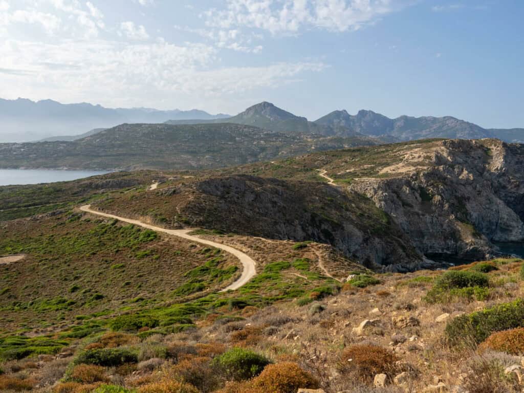Mountain views from the Pointe de la Revellata hike
