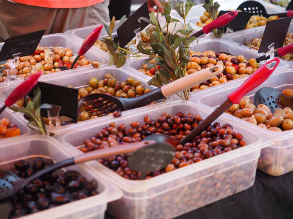 Olives at the Porto Vecchio market