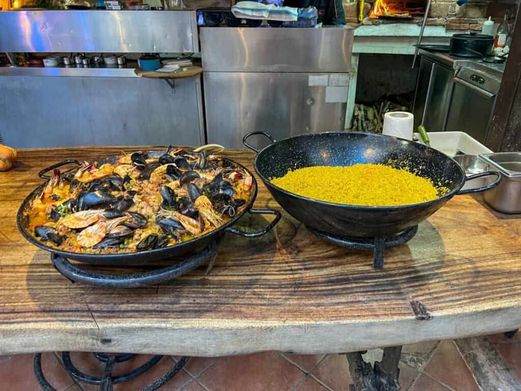 Paella at O P’tit Insolent in Porto Vecchio