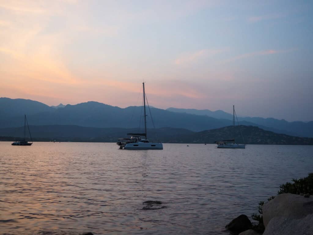 Sunset views at MARANATHA Porto Vecchio South Corsica