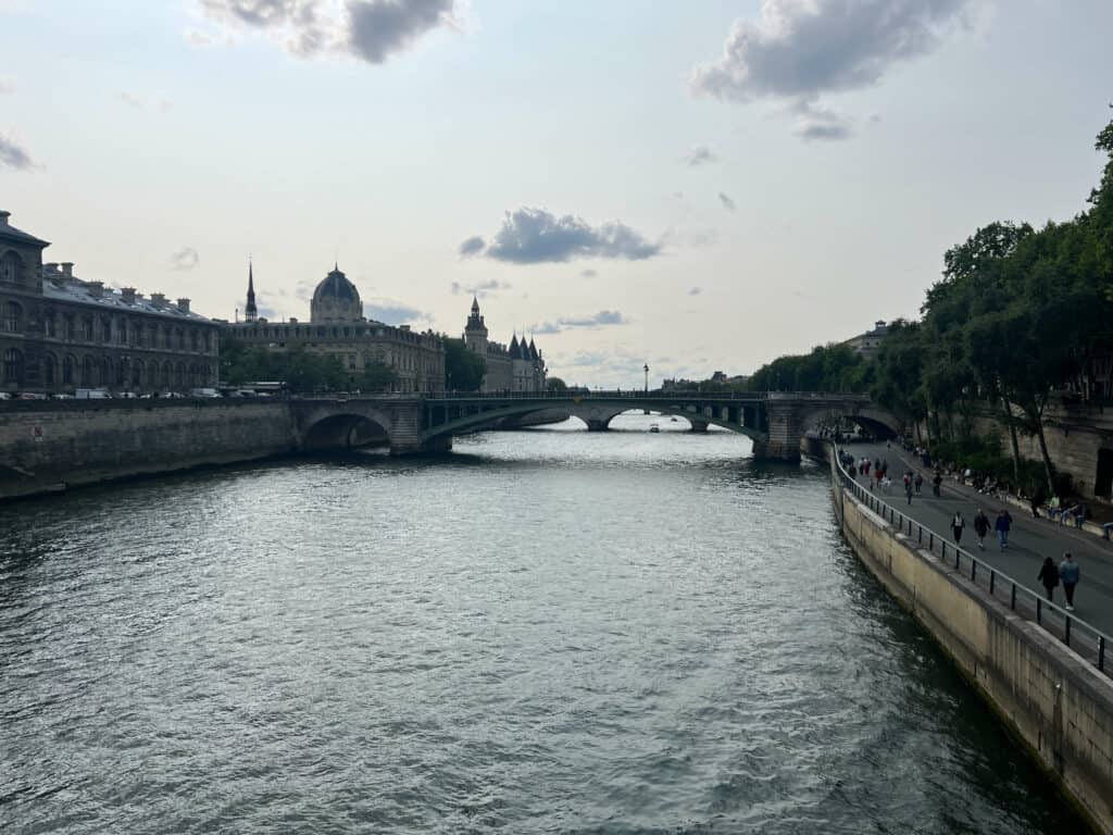 Paris in the early evening