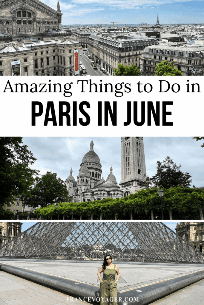 Wondering if Paris in June is the perfect time to visit? 💐 This detailed guide breaks down what June in Paris is really like, including the weather in Paris in June, can&rsquo;t-miss Paris in June events, and the best things to do. Get tips on what to wear in Paris in June with easy outfit inspiration, plus a smart Paris in June packing list so you&rsquo;re fully prepared. From iconic sights to charming day trips, this guide shows you how to make the most of Paris in summer. 📍 Save now to plan your dream Paris trip!