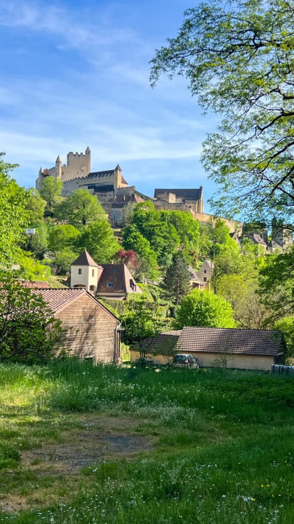 Chateau de Beynac from below