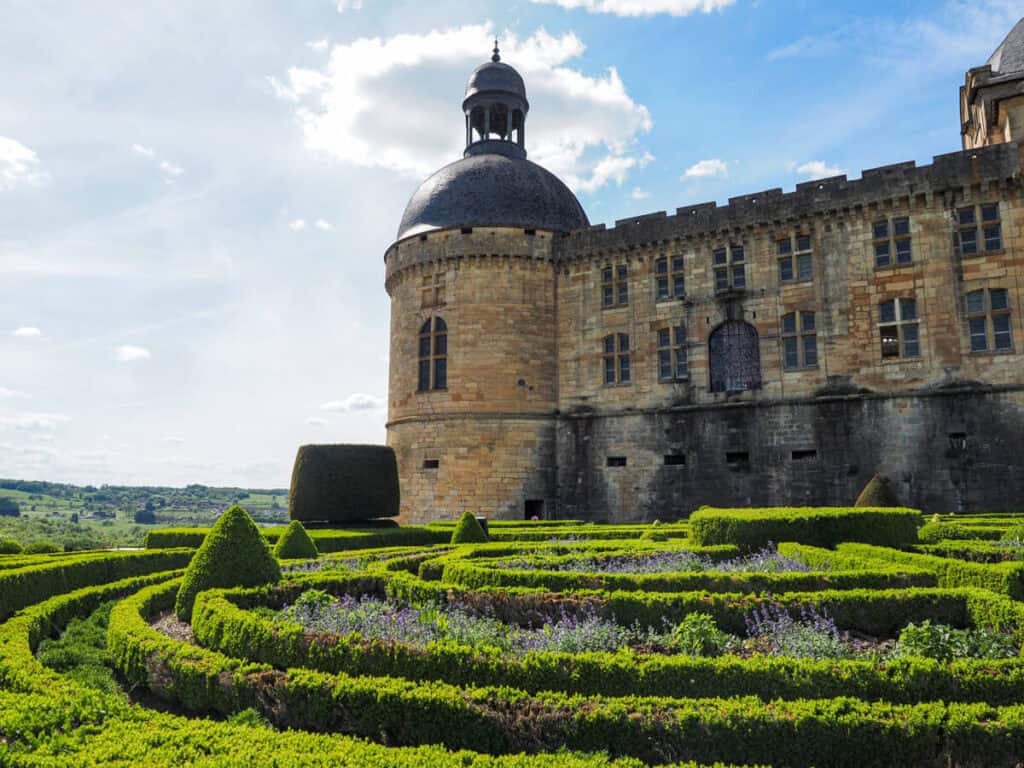 Garden at Chateau de Hautefort