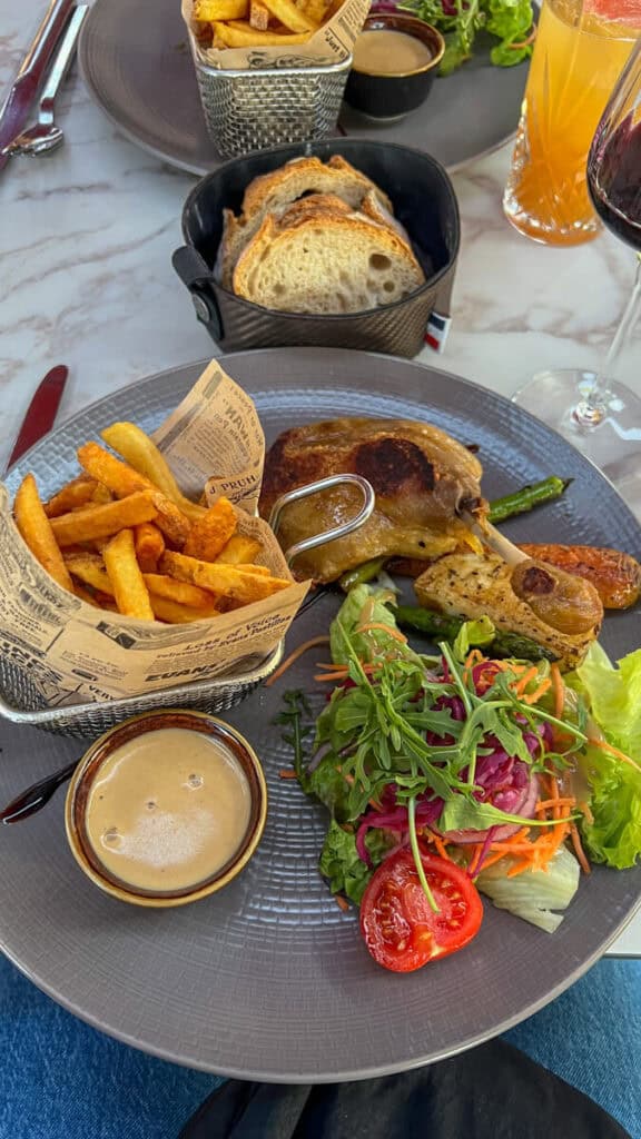 Duck confit in Rocamadour