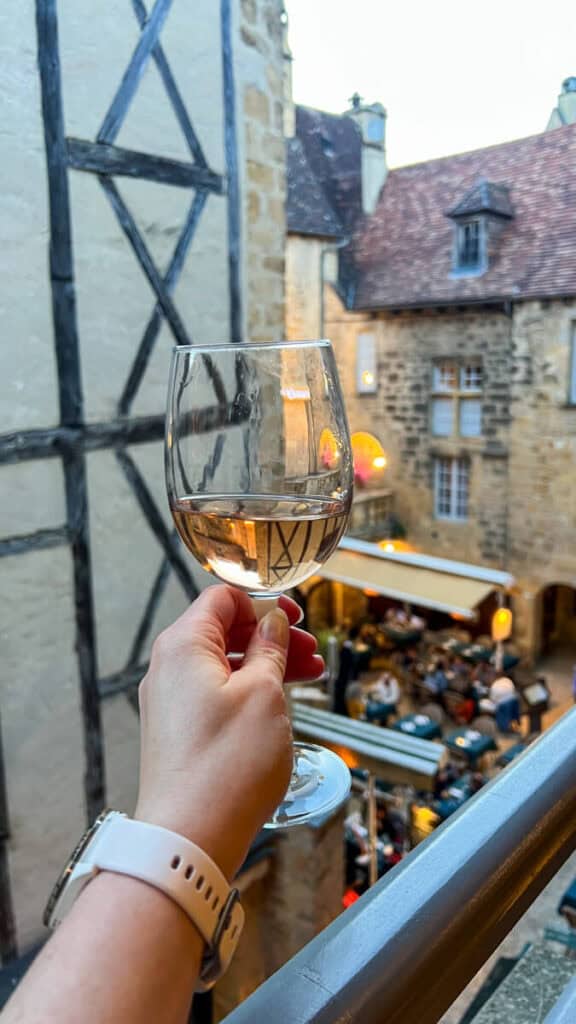 Glass of Rose in Sarlat
