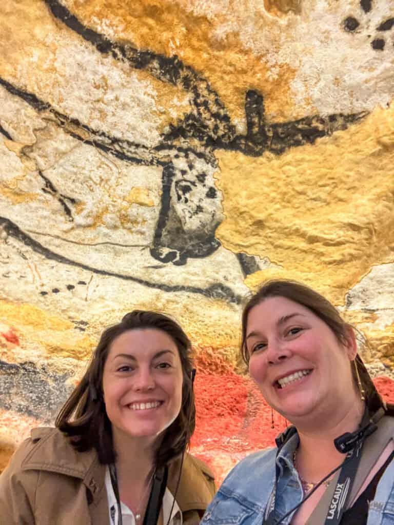 Kat and Amanda at Lascaux IV Museum