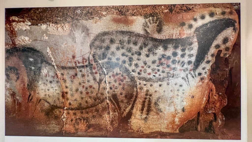 Pech Merle painting at museum