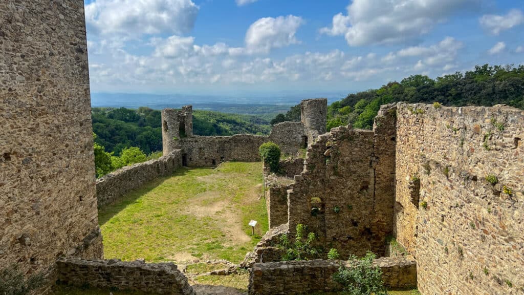 Saissac Castle ruins