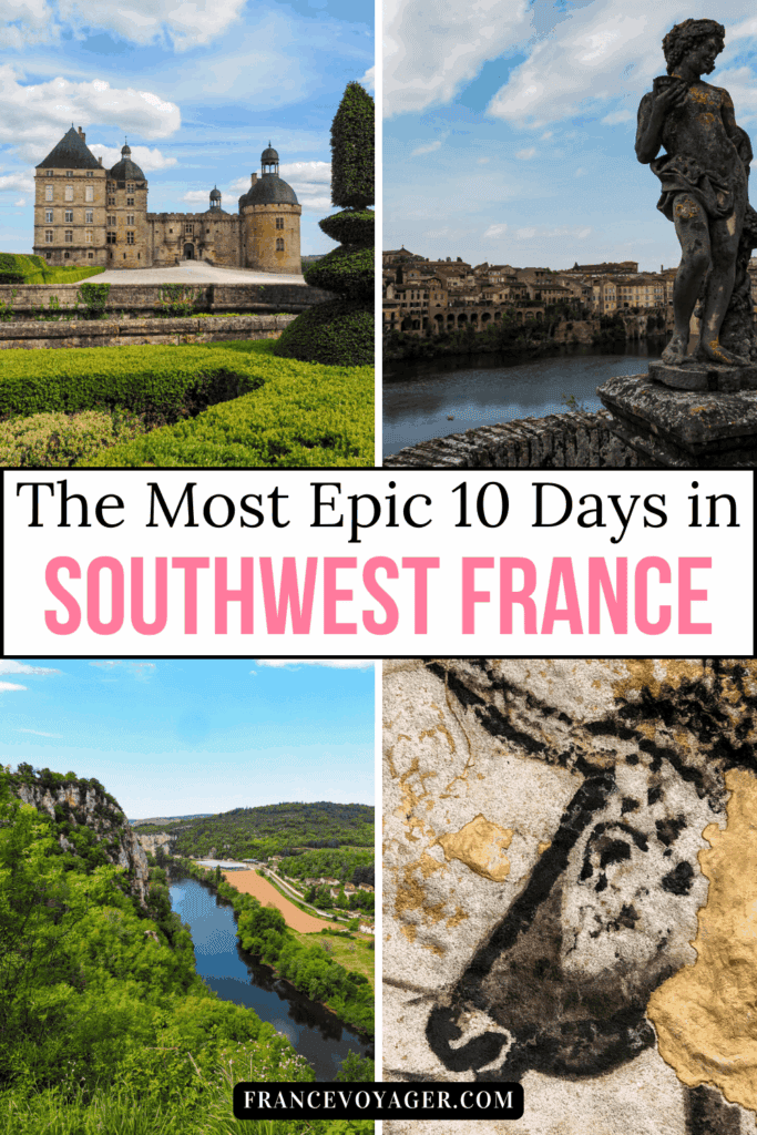 Planning a Southwest France travel adventure? This 10-day itinerary through the Southwest of France takes you from vibrant Toulouse and historic Albi France to the medieval walls of Carcassonne Castle, the scenic Lot department, and the breathtaking Dordogne Valley France. Explore the Dordogne Perigord Noir, visit a stunning Dordogne Chateau, enjoy a Dordogne Kayak along the Vallée de la Dordogne, and wander through the famous Marqueyssac Gardens. Whether you're planning a Road Trip Occitanie itinerary (and a bit of Nouvelle-Aquitaine) or searching for the best places to visit in Dordogne France, this route is packed with charming villages, castles, and unforgettable landscapes.