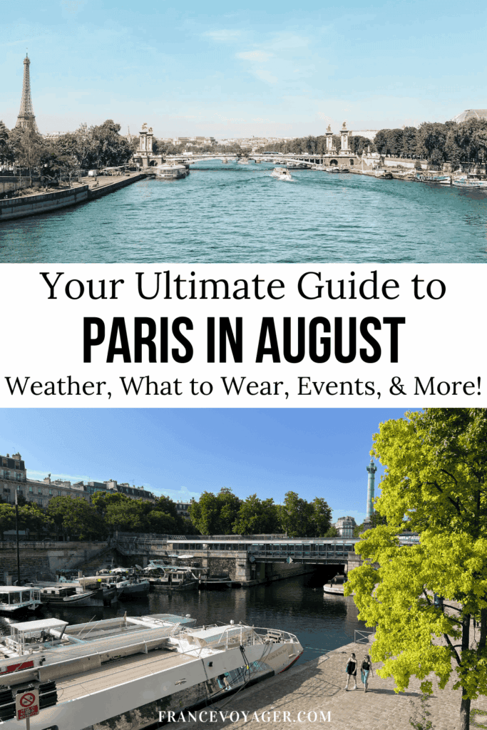 Dreaming of Paris in August? This ultimate guide to August in Paris covers everything you need to know, including Paris in August weather, where to stay, seasonal events like Paris Plages, day trips, and the best things to do in Paris in August. Get tips on what to pack for Paris in August, stylish Paris in August outfits, and the perfect Paris in August packing list for your summer getaway. Experience Paris in summer and discover why Paris in the summertime is one of the most magical times to visit.