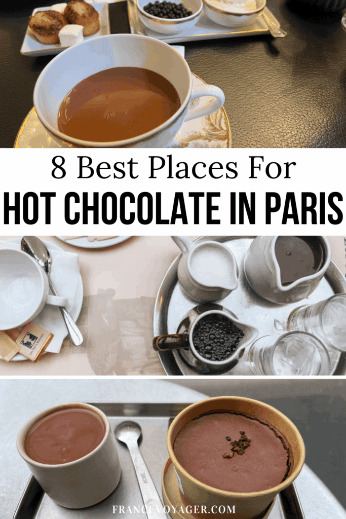 Looking for the most famous hot chocolate in Paris? From Angelina Paris cafe and its legendary chocolate to Carette Cafe Paris, Cafe de Flore Paris, and Les Deux Magots Paris hot chocolate, discover 8 spots for drinking hot chocolate in Paris—with the best ones ranked! Perfect for a cozy Paris hot chocolate stop, especially during Paris winter!