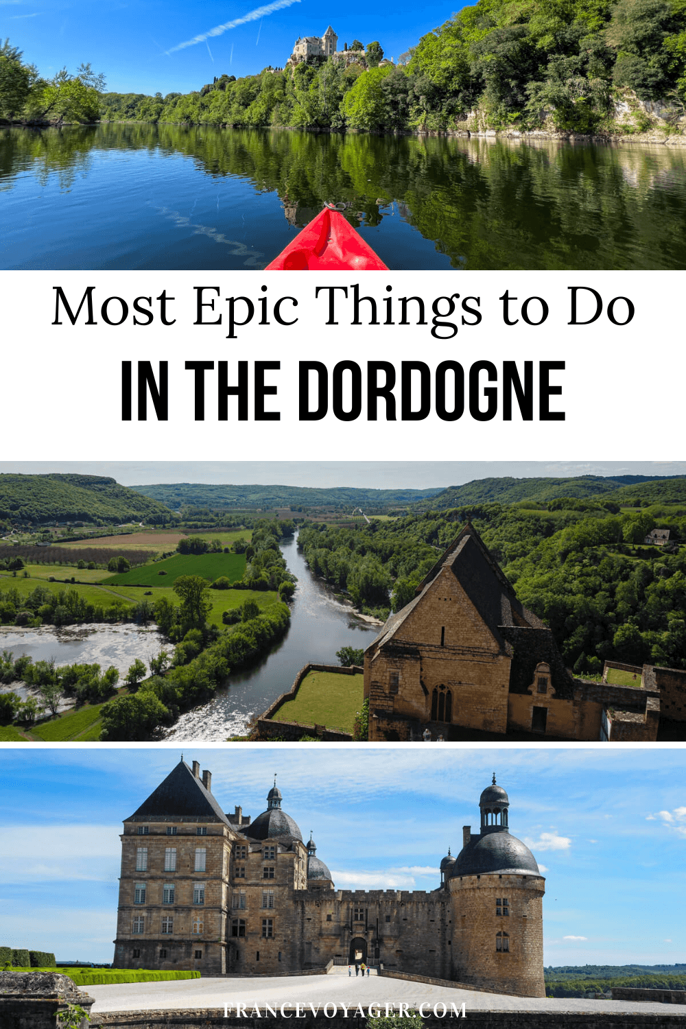 Looking for the best things to do in the Dordogne? Add these incredible experiences to your Dordogne France itinerary! Explore Château de Beynac, discover the prehistoric art at Lascaux Cave (Lascaux IV), kayak down the Dordogne River, stroll through Marqueyssac Gardens, explore Sarlat, and enjoy wine tasting in Bergerac. Here's what you’ll love in Périgord France!