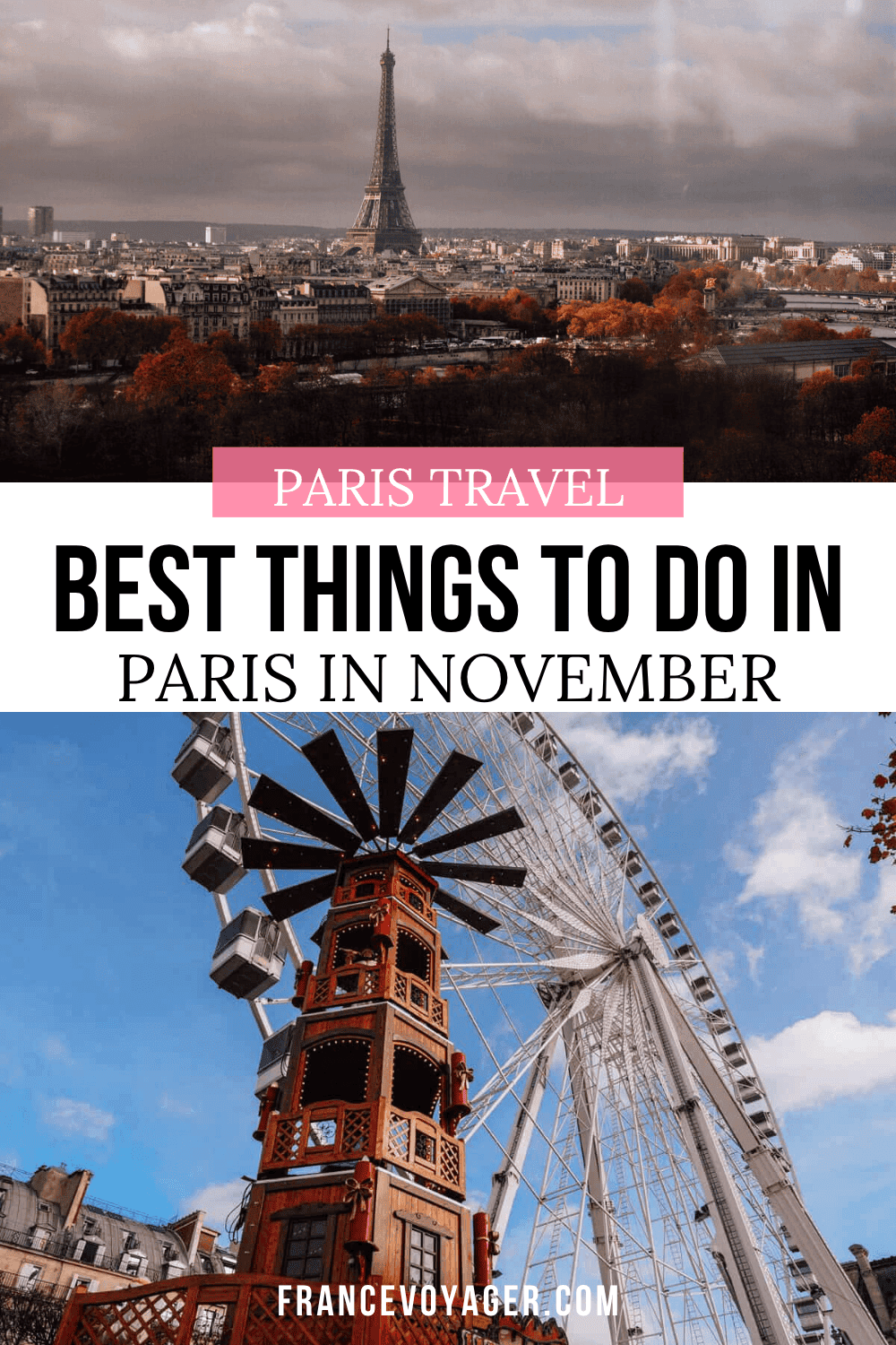 Planning a trip to Paris in November? 🇫🇷 Discover November in Paris weather, what to wear, a Paris in November packing list, seasonal events, Christmas markets, Christmas lights, where to stay, and the best things to do in Paris in November. Find out if November in Paris is worth visiting!
