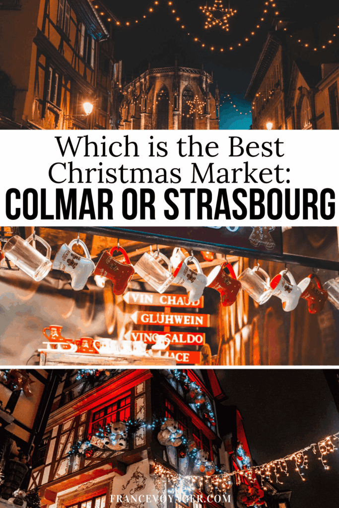 Colmar vs Strasbourg: Which Alsace Christmas market should you visit? 🎄 Compare the Colmar Christmas market and Strasbourg Christmas market to decide which is right for your winter trip to France. From festive atmosphere and Christmas decorations to food, shopping, the best Christmas markets in each city, and what I love (and don't love) about both, this guide covers it all. Plus, find tips on where to stay and more!